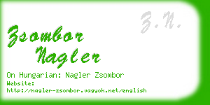 zsombor nagler business card